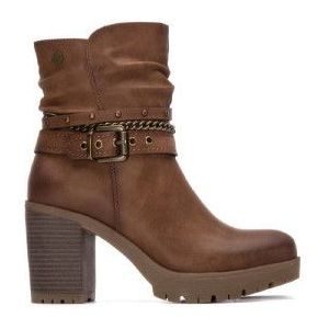 Refresh - 17291701-CAMEL - Enkellaarsjes - Bruin - Ritssluiting - Casual