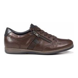 Fluchosvoor mannen. F1280 Daniel F1280 Havana bruin leren schoenen (40), Leer, Plat, 1 tot 3 cm, Veters, Casual, Havanna
