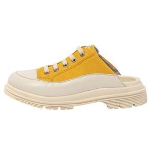 Artvoor vrouwen. 115541146003_024 Leren klompen 1554 Birmingham geel (39), Leer, 3 tot 5 cm, Veters, Casual