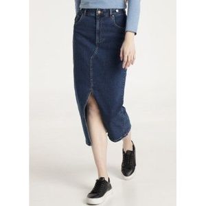 Lois Jeansvoor vrouwen. 411642752 Maryna Capri rok marine (26), Casual, Katoen, Denim, Marineblauw