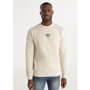 Lois Jeansvoor mannen. 166163458 Fusion Vulcan beige sweatshirt (XS), Casual, Katoen