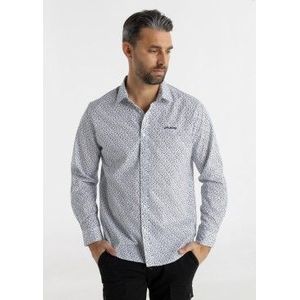 Lois Jeansvoor mannen. 145813480 Overhemd Jade Lint blauw (S), Casual, Katoen, Lange mouwen