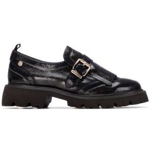 Carmelavoor vrouwen. 16259402-GRIS Leren schoenen 162594 (37), Leer, Zwart, Plat, Geen, Casual