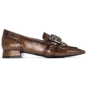 Carmelavoor vrouwen. 16255802-TAUPE Leren schoenen 162558 bruin (37), Leer, Plat, Geen, Casual