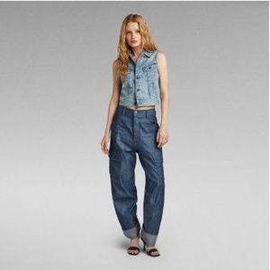 Cargobroek - Blauw - Katoen - Casual - D23222-D303-001