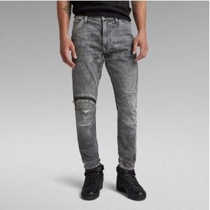G-Starvoor mannen. D01252-D535-G348 Jeans 5620 3D Ritssluiting Knie Skinny grijs (27/30), Casual, Katoen, Denim