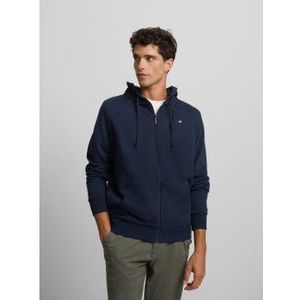 Silbonvoor mannen. 133863 Klassiek marine sweatshirt (S), Casual, Katoen, Marineblauw