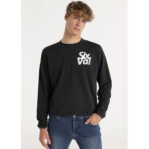 Six Valvesvoor mannen. 560941648 Sweater Wit Scooter (M), Casual, Katoen