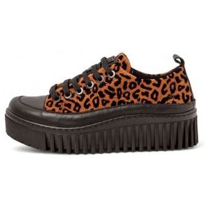 Artvoor vrouwen. 11518S1FC003_ESP Trainers 1518S Brighton bruin (36), 3 tot 5 cm, Veters, Casual, Dierenprint