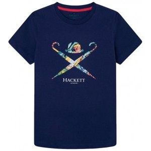 Hackett Londonvoor jongens. HK500890 T-shirt Logo Floral marine (13Años= 157cm), Casual, Katoen, Korte mouwen, Marineblauw, kinderkleding