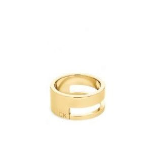 Calvin Klein - Geometrische Ring - Geelgoud - 316L Roestvrij Staal
