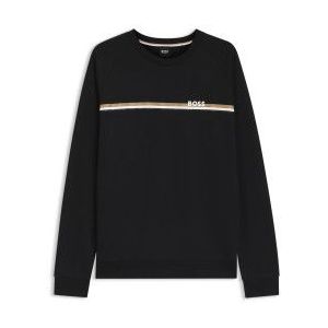 BOSSvoor mannen. 50554791 Authentiek sweatshirt zwart (M), Homewear, Katoen