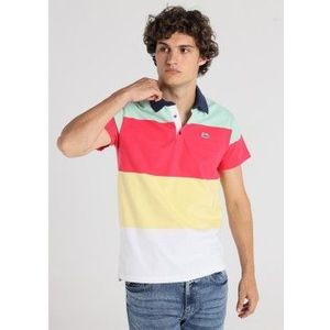Lois Jeansvoor mannen. 132923038 Veelkleurig gestreept poloshirt (XL), Casual, Katoen, Korte mouwen