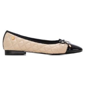 Xtivoor vrouwen. 14424501-BEIGE Ballerina's 144245 beige (37), Plat, 1 tot 3 cm, Geen, Casual, Klassiek, Lakleer