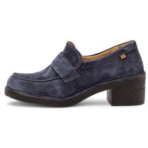 El Naturalistavoor vrouwen. 2566711NF005_0B0 N5667 marine leren mocassins (41), Leer, 5 tot 8 cm, Geen, Casual, Marineblauw