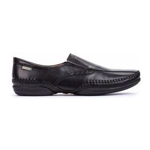 Pikolinosvoor mannen. 03A-6222XL Puerto zwart leren schoenen (49), Leer, Geen, Casual