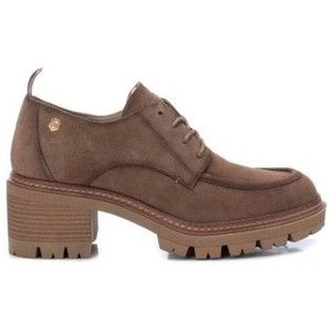 Carmela - 16113301-TAUPE - Schoenen - Taupe - Hoogte Hak 7 cm - Leer - Veters - Casual