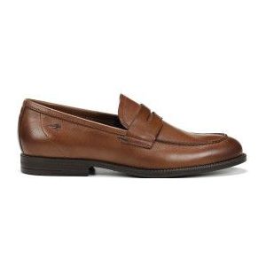 Fluchosvoor mannen. F0824 Henri Bruine leren loafers (42), Plat, Geen, Casual