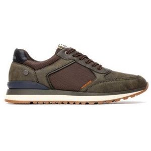 Refreshvoor mannen. 17322704-KAKI Trainers 173227 groen (41), Plat, Veters, Casual