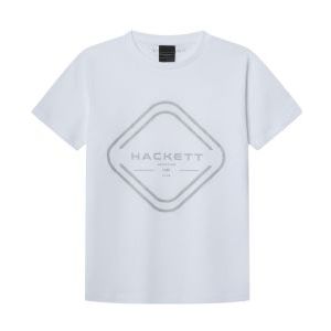 Hackett Londonvoor jongens. HK5000018 Clubhuis T-shirt wit (13Años= 157cm), Casual, Katoen, Korte mouwen, kinderkleding