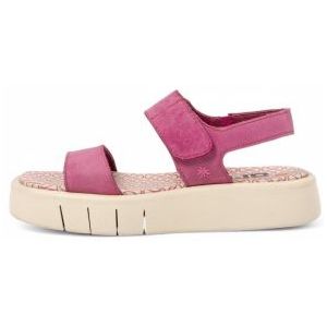Artvoor vrouwen. 11854F343003_043 Leren sandalen 1854F Malaga roze (37), Leer, 3 tot 5 cm, Klittenband, Casual