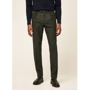 Hackett Londonvoor mannen. HM212366 Houndstooth broek groen (34/32), Casual, Wol