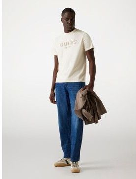 Guess - M5YI17I3Z14 - T-shirt - Beige - Casual - Korte Mouwen