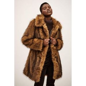 BA&SHvoor vrouwen. 1H25LEST Bruine Lestor Mantel (34), Casual, Polyester