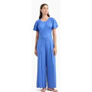 Emporio Armanivoor vrouwen. EW000522_AF10889 Essentiële loungebroek blauw (S), Homewear, Viscose