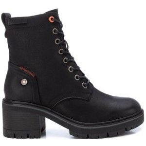 Refreshvoor vrouwen. 17122302-NEGRO Enkellaarsjes 171223 zwart -Hoogte hak: 6cm (36), 5 tot 8 cm, Veters, Ritssluiting, Casual, Imitatieleer