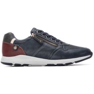 Refreshvoor mannen. 17321802-NAVY Trainers 173218 blauw (41), Plat, Veters, Ritssluiting, Casual
