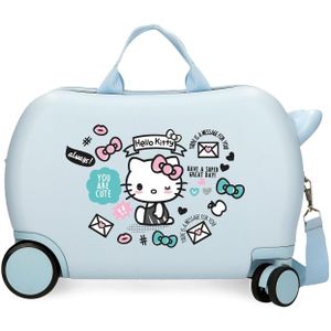 Hello Kitty - Kinderkoffer - Blauw - ABS - 24,6 l - 4 Wielen
