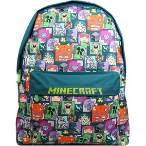 Minecraft jongens rugzak groen 31x13,5x41