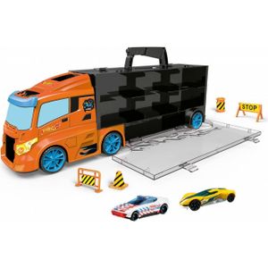 Hot Wheels transporterkoffer inclusief 2 Hot Wheels auto's