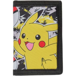 Pokémon - Pikachu Portemonnee - Polyester - 11 x 7 cm - Klittenband Sluiting