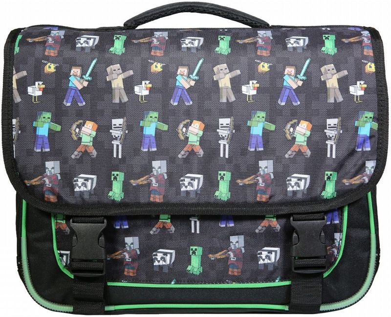 Minecraft boekentas rugzak 38x14x34 zwart