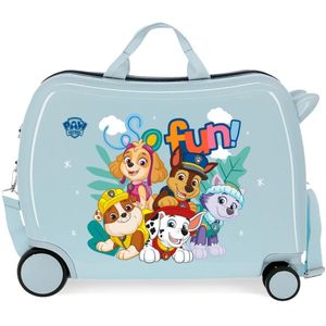 Paw Patrol ABS rol zit kinderkoffer licht blauw
