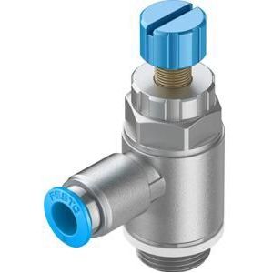 Festo Smoorventiel met terugslagklep GRLA-3/8-QS-8-RS-D