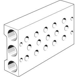 Festo - Aansluitblok - PRS-1/8-5-B - Blindplaten