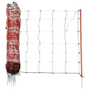 AKO Wolvennet 122 cm enkele punt 50 m wit/blauw TitanNet Premium Vario