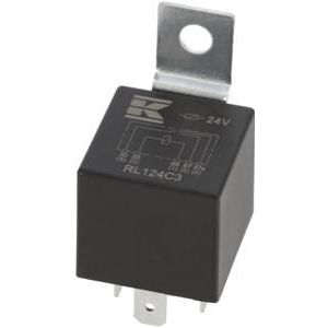 Kramp Minirelais 24V wissel 30A/40A met houder