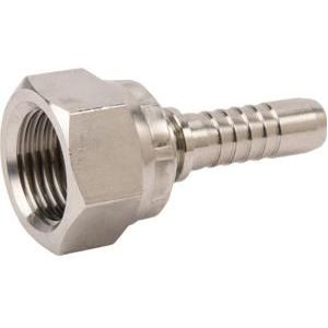 Dicsa Perspilaar 3/8 DN10 met 1/2BSP RVS