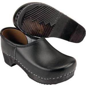 Sika Kinderklomp leer unisex gesloten maat 24 laag model zwart