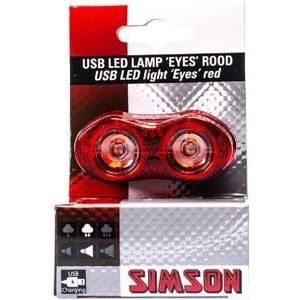 Simson Achterlicht USB LED Eyes rood