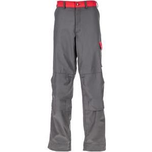Jobber Broek katoen/polyester maat 56 / XL antraciet/rood