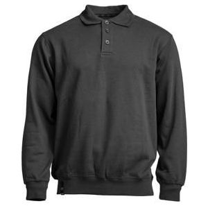Kramp Polosweatshirt zwart-grijs maat 2XL