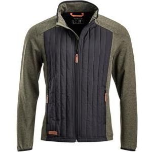 Kramp Hybride fleecejas heren olijfgroen 5XL