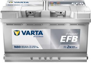 Varta - Dynamic EFB N80 - Start-stop Accu - 12V - 80Ah - 800A