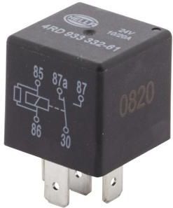 Relais - Spanning 24 Volt - Temperatuurbereik -40 tot +125 °C - Gewicht 25 g