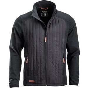 Kramp Hybride fleecejas heren antraciet 4XL